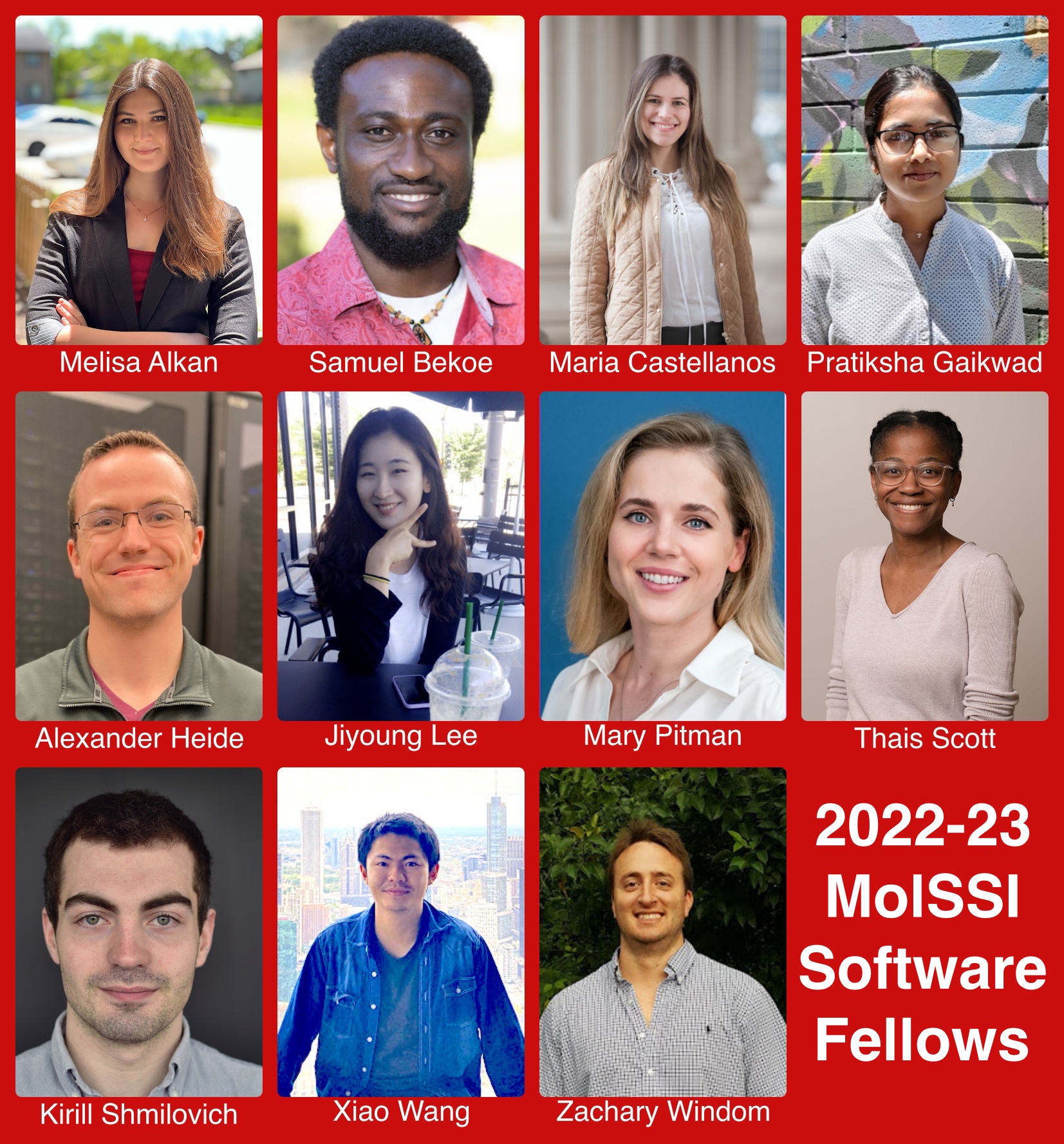 Introducing MolSSI’s 2022-23 Software Fellows!